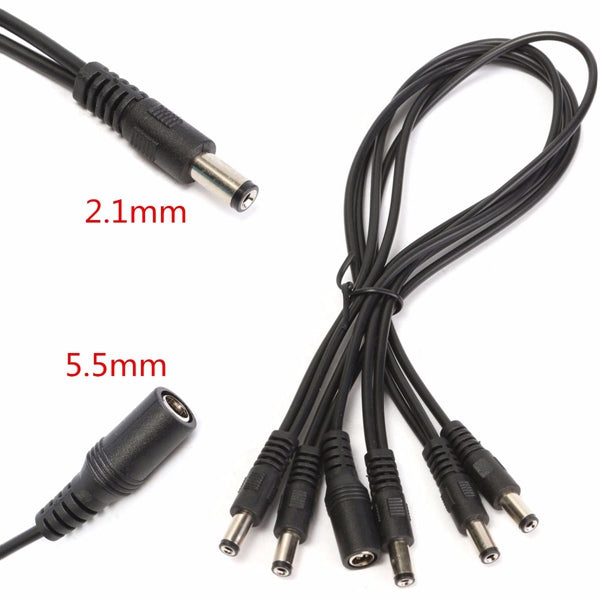 5Way 9V Guitar Effects Pedal Daisy Chain Power Supply Adapter Splitter Cable