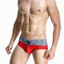 SEOBEAN S5195 Man Swimming Trunks With Pocket Design Back Pocket Low Waist Sexy Spa Swimsuit Sporty