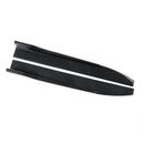 2 X Universal Gloss Black Or Carbon Fiber Style Car Side Skirt Rocker Splitters Canard Diffuser Winglet Wings