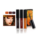 NICEFACE Halloween Matte Lipstick Liquid Lip Gloss Kit Suit Retro Pumpkin Nude Makeup