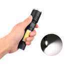 XANES 1295 T6 + COB 1000Lumens 5 Modes USB Rechargeable Telescopic Zoomable LED Flashlight