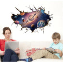 Miico 3D Creative PVC Wall Stickers Home Decor Mural Art Removable Starry Sky World Decor Sticker