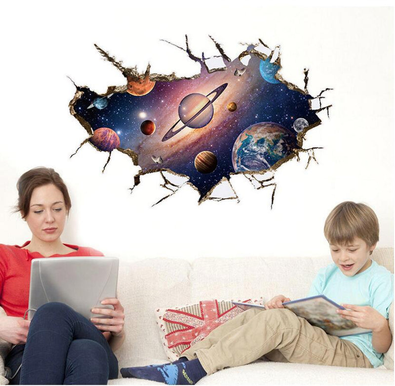 Miico 3D Creative PVC Wall Stickers Home Decor Mural Art Removable Starry Sky World Decor Sticker