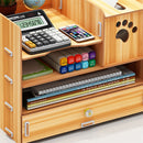 32.5x22.5x26cm Pencil Pen Holder Storage Box Rack Desk Stationery Density Plate Desktop Organizer