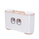 Ecoco Bathroom Automatic Toothpaste Dispenser Toothpaste Squeezer Wall Paste Mounted Toothbrush Holder Bathroom Accessories Set