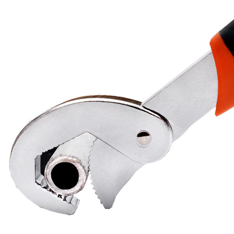 MYTEC Three-Sided Toothed Universal Wrench Multifunctional Faucet Movable Wrench Tool Household Pipe Wrench Universal Pipe Wrench