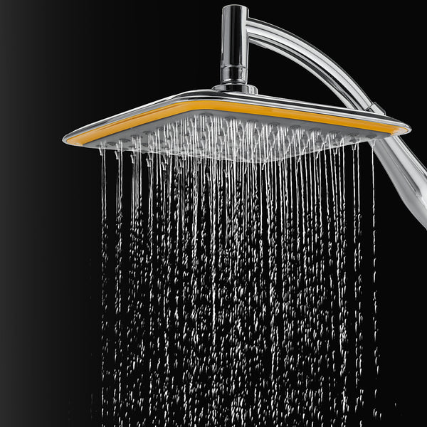 8 Inch Rainfall Shower Head Bathroom Square Shower Head Pressurized Shower Spray