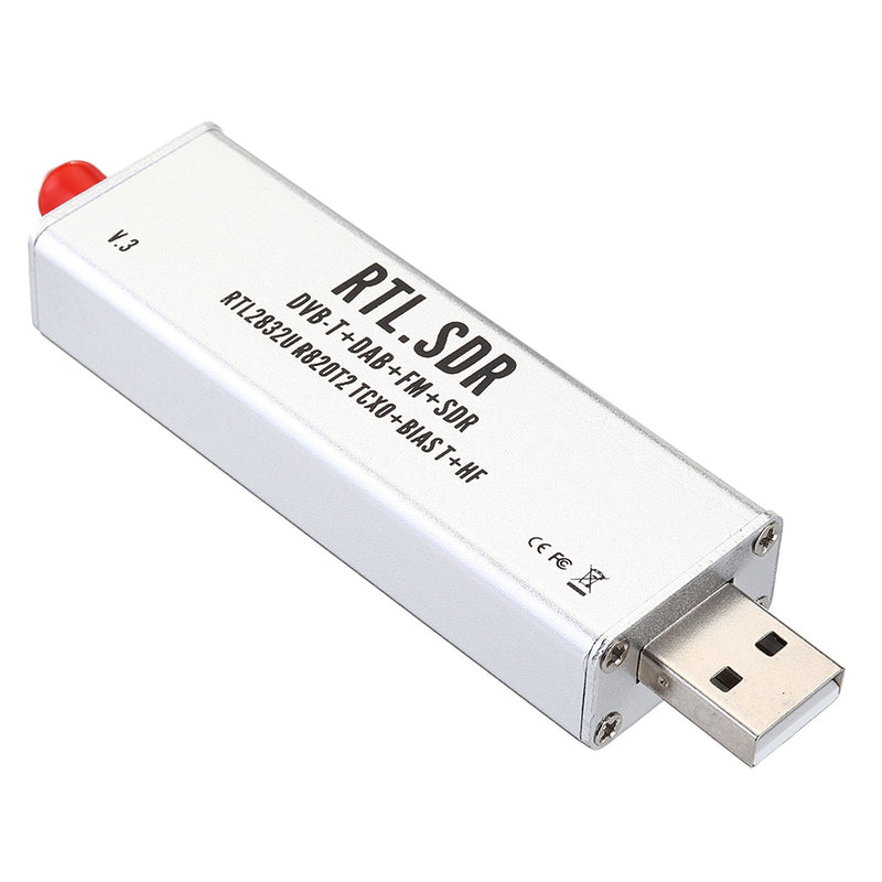 RTL-SDR Blog RTL SDR V3 R820T2 RTL2832U 1PPM TCXO SMA RTLSDR Software Defined Radio Receiver with Antenna