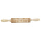 Loskii JM01688 Wooden Christmas Embossed Rolling Pin Dough Stick Baking Pastry Tool New Year Christmas Decoration