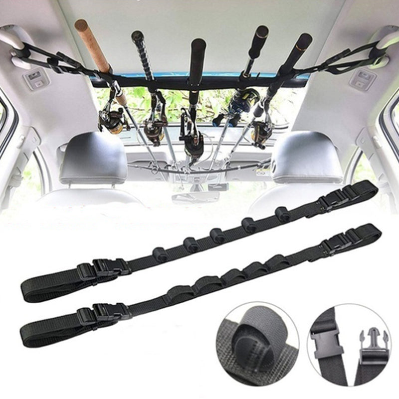 ZANLURE 1 Pcs Fishing Rod Bandage Portable Car Carrier Band Fishing Rod Holder