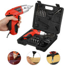 Raitool 45 in 1 LED Electric Screwdriver Cordless Power Drill Set Electric Drill Driver Tool EU