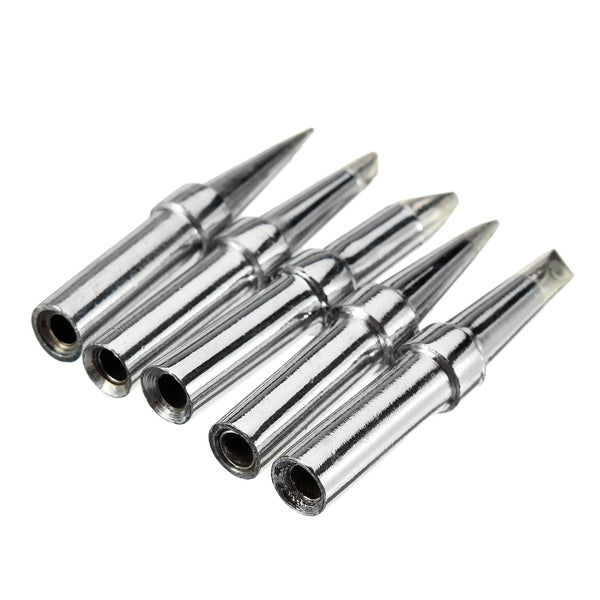 5Pcs Universial Lead Free Soldering Iron Tips for 5mm Diameter WELLER Soldering Iron Station