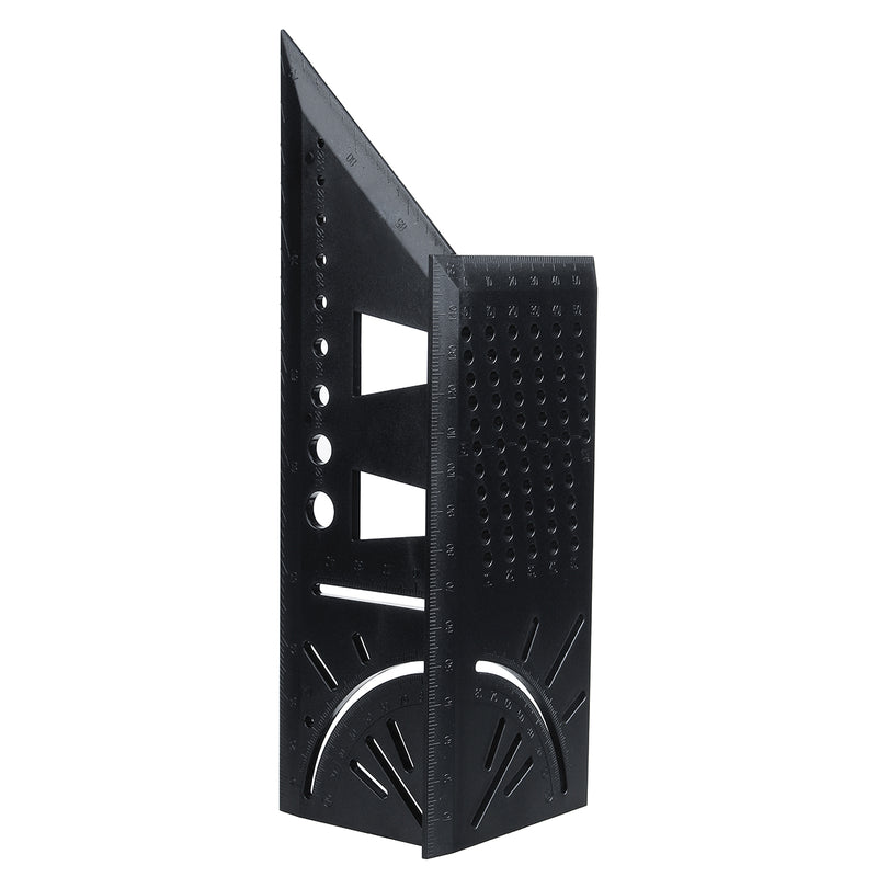 Woodworking Ruler 3D Mitre Angle Measuring Gauge Square Size Measure Hole Positioning Tool