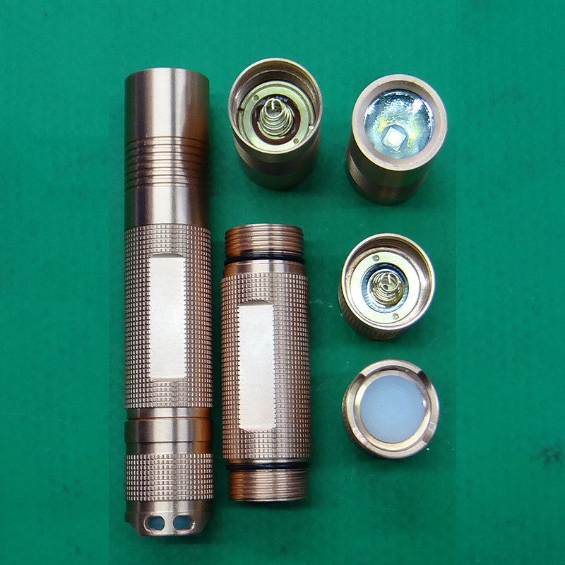 WainLight H1307B XML2 6500K DIY LED Flashlight Stainless Steel Button and Aluminum Shell 18650 Flashlight