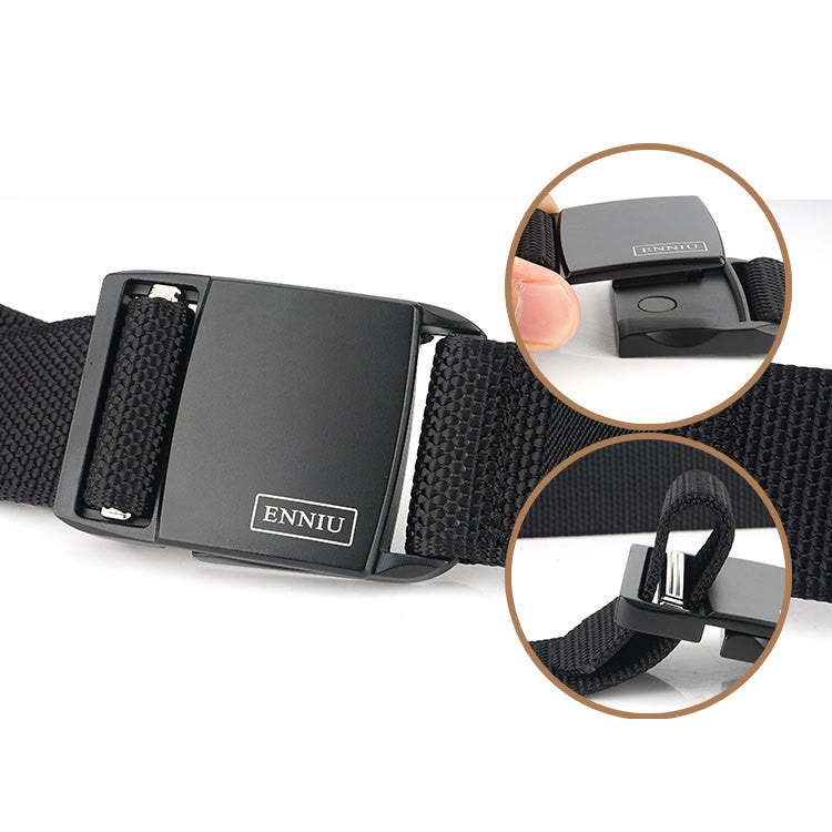 ENNIU 125cm 100D Nylon Magnetic Quick Release Buckle Heavy Duty Tactical Belt Men's Waist Belt