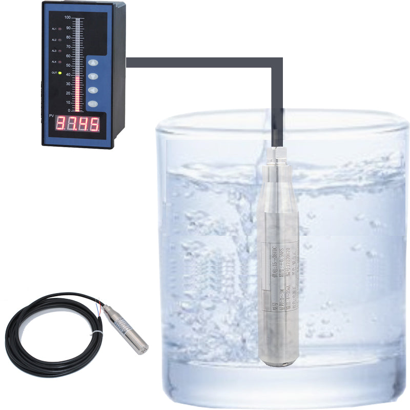 24VDC 1M Range 4-20mA DC Water Level Transmitter Water Level Sensor