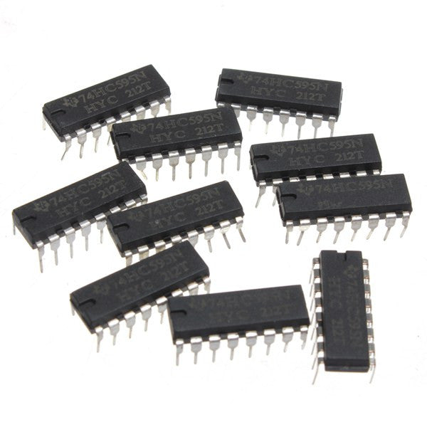 75pcs SN74HC595N 74HC595 74HC595N HC595 DIP-16 8 Bit Shift Register IC