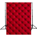 5X7FT 3D Red Wall Cloth Photography Background Backdrop Props for Photo Studio