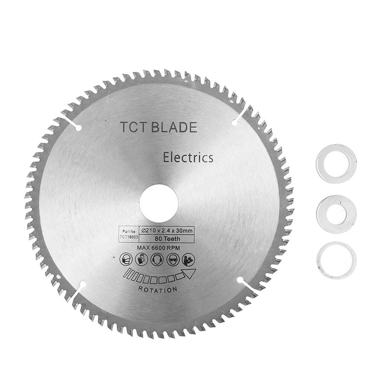 TCT 210mm 80T Circular Saw Blade 30mm Bore HSS Cutting Disc