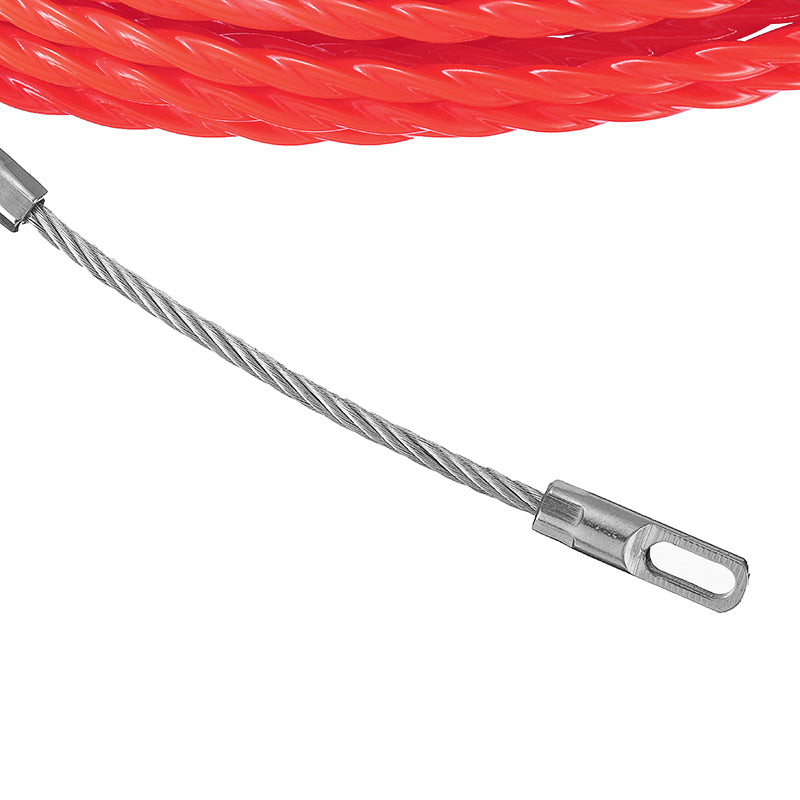 30M 4.5mm Snake Cable Push Puller Fish Tape Reel Conduit Ducting Rodder Pulling Puller