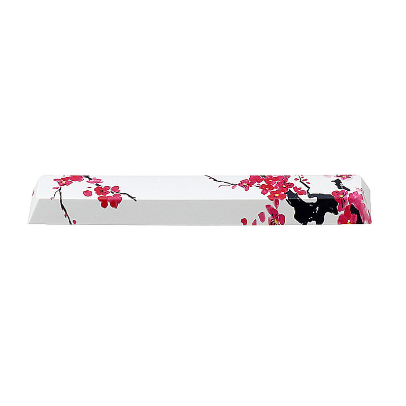 Five-sided Dyesub PBT Plum Blossom Space Bar 6.25u Novelty Keycap