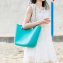 Jordan&Judy 6.3L 11.4L Silicone Beach Handbag Women Shoulder Storage Bag Tote Outdoor Travel