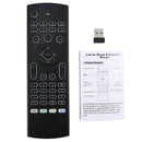 MX3 Wireless QWERTY White Backlit 2.4GHz Keyboard Air Mouse with Microphone For TV Box MINI PC