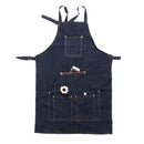 Men Ladies Denim Apron Bib Pocket Jeans Cafe Kitchen Cook Adjustable Uniform Kitchen Aprons