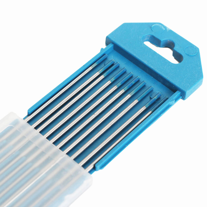 10pcs Tungsten WL20 2 Percent Lanthanated Blue Tip TIG Electrode 1.6mmx175mm Weld Welding Machine Accessories