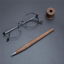 XIAOMI Wood Metal Forever Pen Luxury Creative Writing Drawing Sketching Pen with Base Business Gift