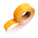 Lightweight Flexible Yellow Gloss Sew On Reflective Tape Safety Caution Tape 33ft X 1in