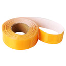 Lightweight Flexible Yellow Gloss Sew On Reflective Tape Safety Caution Tape 33ft X 1in