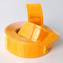 Lightweight Flexible Yellow Gloss Sew On Reflective Tape Safety Caution Tape 33ft X 1in