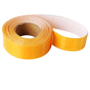 Lightweight Flexible Yellow Gloss Sew On Reflective Tape Safety Caution Tape 33ft X 1in