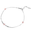 Women Girls Ladies Fashionable Adjustable Chain Silver Tone Anklet Ankle Bracelet