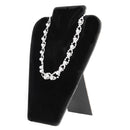 Black Velvet Necklace Earring Jewelry Display Bust Stand Showcase