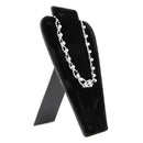 Black Velvet Necklace Earring Jewelry Display Bust Stand Showcase