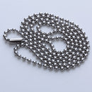 Silver Stainless Steel Ball Chain Necklace for Men Women Bead Chain 50cm