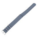 Nylon Buckle Loop Closure Watch Strap Band Grey 20mm