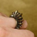 Stylish Design Exotic Flavor Open Ring Punk Style Party Accessory 7 1/2