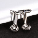 Pair Of Fashionable Men Knot Cufflinks Office Meeting Events Anniversary Supplies Silver