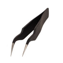 Stainless Steel Anti Magnetic 45 degree Curved Tweezer Nail Art Watch Repair Handicraft Tool 120mm