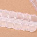 12 Slots Empty Storage Case Box For Nail Art Glitter Rhinestones Craft Kit
