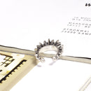 Retro Style Adjustable Spike Open Finger Ring Fashion Accessory 7 3/4 Antique Silver