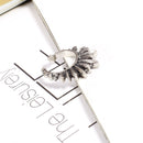 Retro Style Adjustable Spike Open Finger Ring Fashion Accessory 7 3/4 Antique Silver