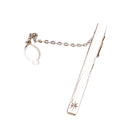 Mens Fashionable Straight With Leaf Pattern Necktie Clip Wedding Birthday Party Ornament Gift