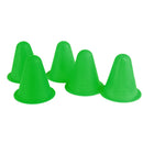 Soft Durable Slalom Cones For Slalom Skating Cone Football Goal Markers Obstacle Marker Sports Equipment Pack of 5PCS Green