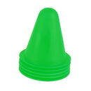 Soft Durable Slalom Cones For Slalom Skating Cone Football Goal Markers Obstacle Marker Sports Equipment Pack of 5PCS Green