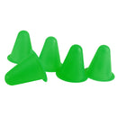Soft Durable Slalom Cones For Slalom Skating Cone Football Goal Markers Obstacle Marker Sports Equipment Pack of 5PCS Green
