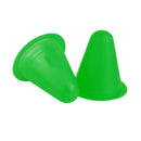 Soft Durable Slalom Cones For Slalom Skating Cone Football Goal Markers Obstacle Marker Sports Equipment Pack of 5PCS Green